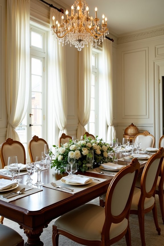 dedicated dining space with cohesive elements
