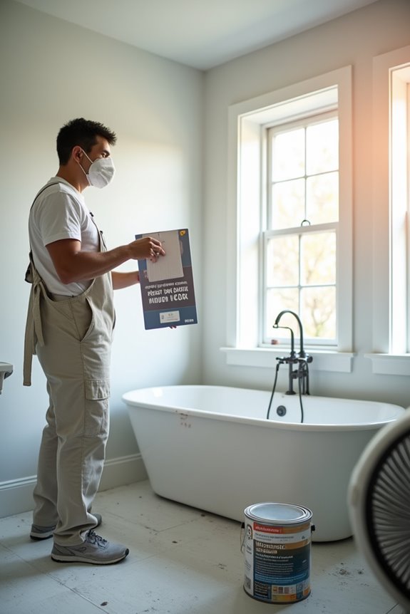 How to Use Exterior Paint Inside My Bathroom Safely 9 exterior vocs linger indoors