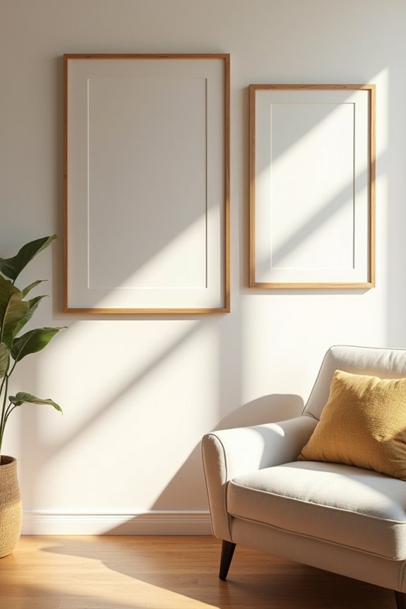 eye level gallery wall guidelines