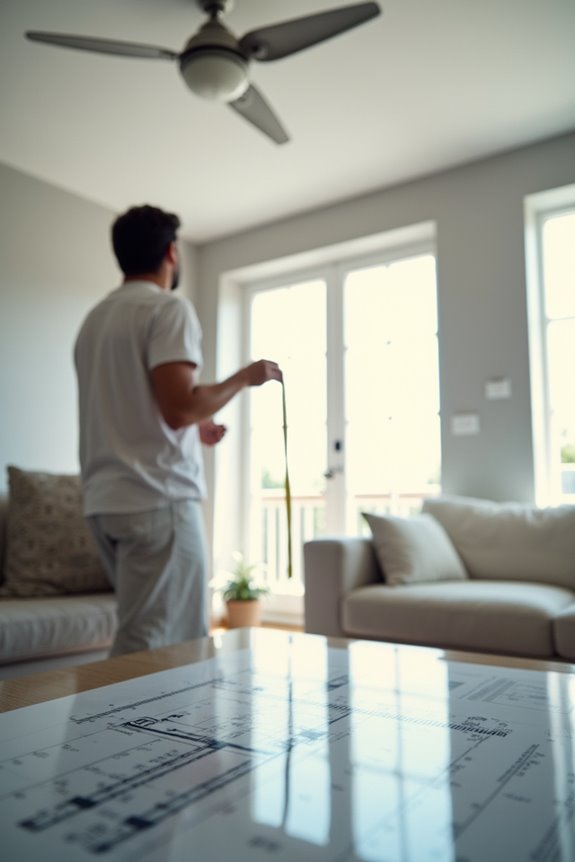 How to Choose the Right Ceiling Fan Size for Your Living Room 5 final walkthrough for ceiling fan sizing