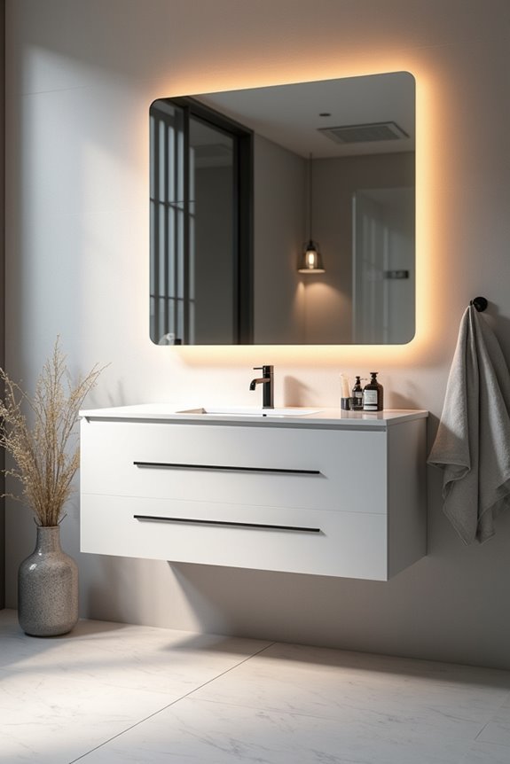 What Is a Bathroom Vanity and How to Choose the Right One 2 floating wall mounted vanity options maximize space and airflow