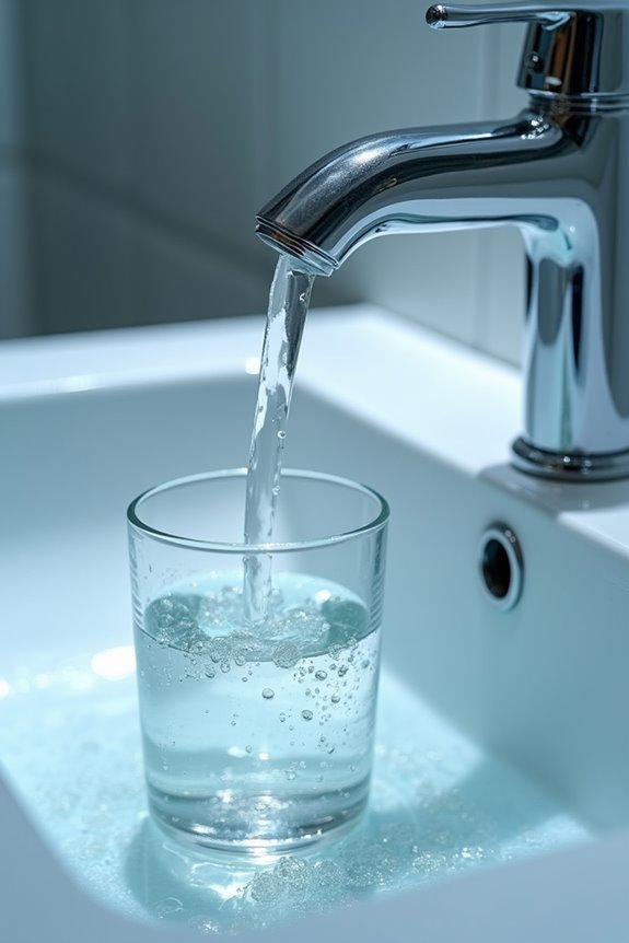 flush cold water for 30 seconds