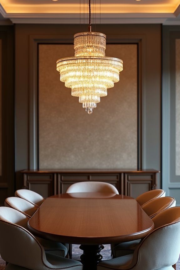 How to Choose the Right Chandelier Size for Your Dining Room 5 hang chandelier 30 32 inches above table