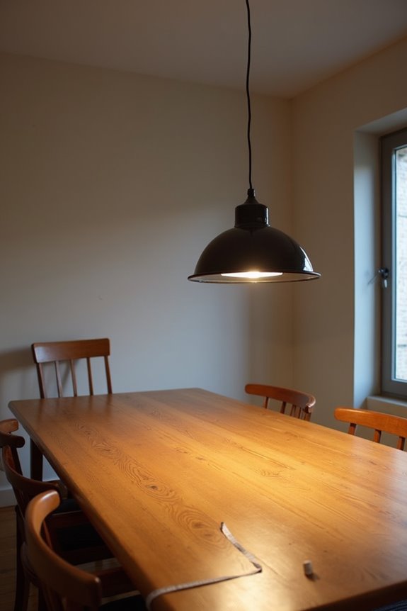head clearance prevents collisions during dining