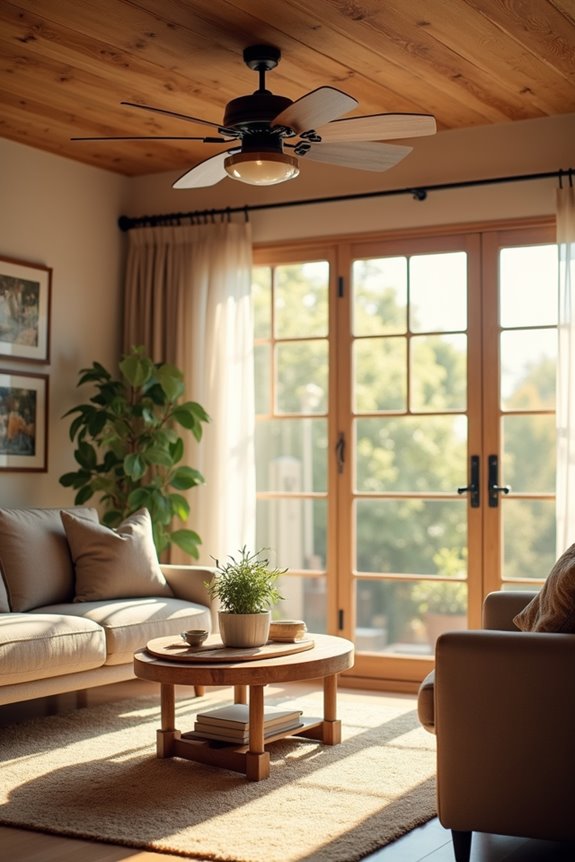 How to Choose the Right Ceiling Fan Size for Your Living Room 3 matching fan size to space and decor