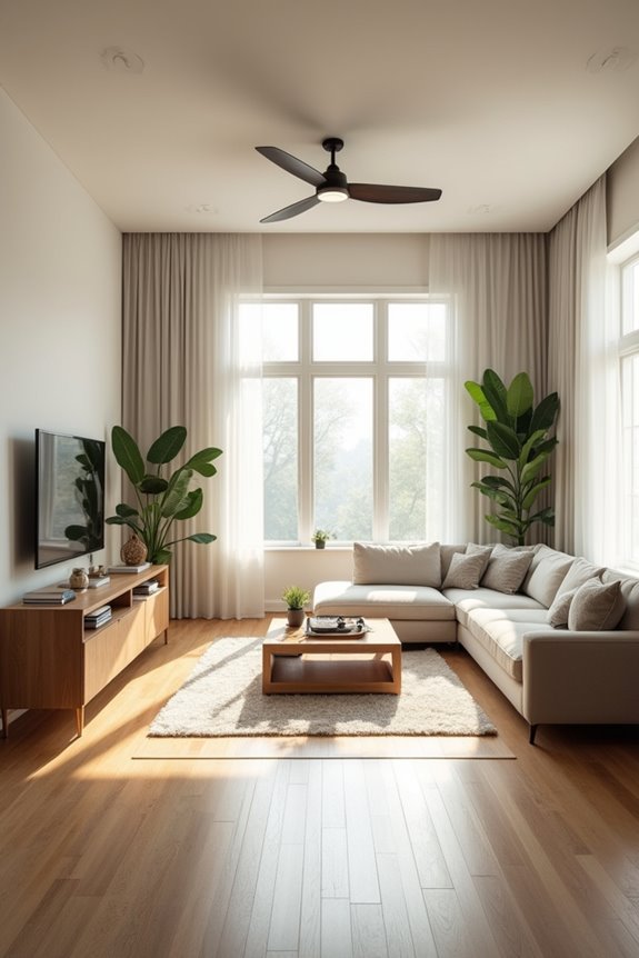 How to Choose the Right Ceiling Fan Size for Your Living Room 1 measure room square footage for fan size