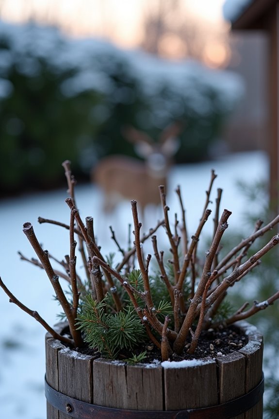 natural woody browse sustains winter deer