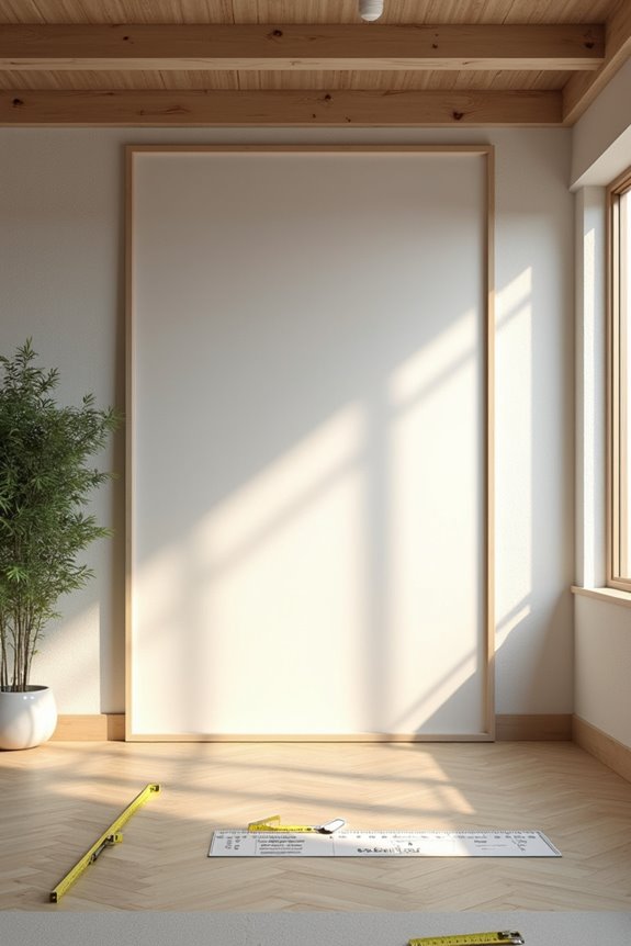 10 Creative Ways to Do Something With an Empty Wall in Your Living Room 3 precise sizing and secure hanging
