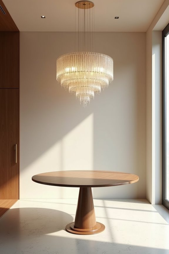 How to Choose the Right Chandelier Size for Your Dining Room 2 room size dictates chandelier diameter