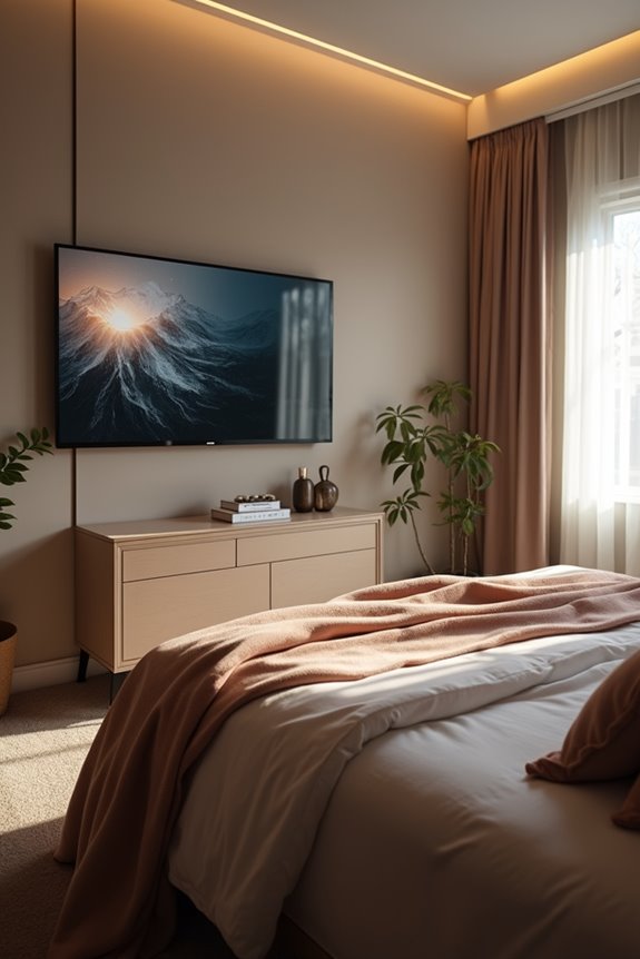 room size dictates tv height