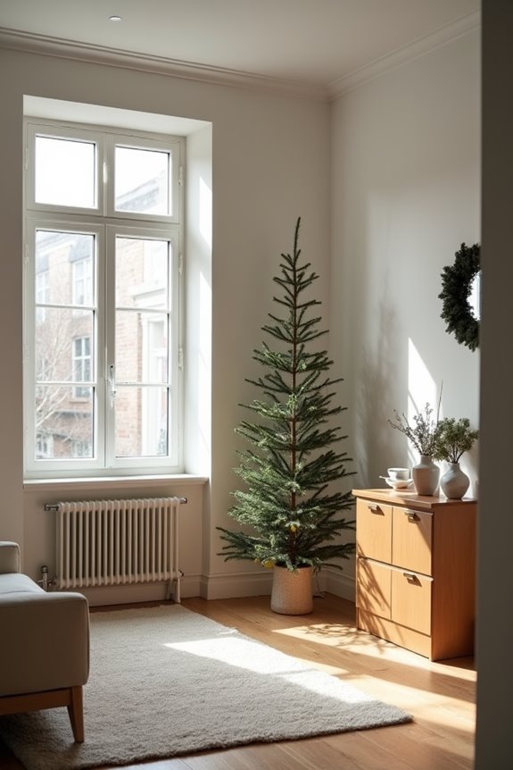 slim tall space saving trees