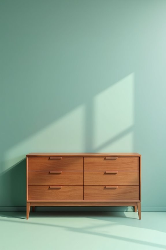5 Colors That Go Perfectly With Cherry Wood Bedroom Furniture 2 soft greens and blues complement cherry furniture