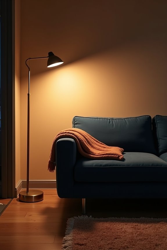 strategic corner floor lamp lighting