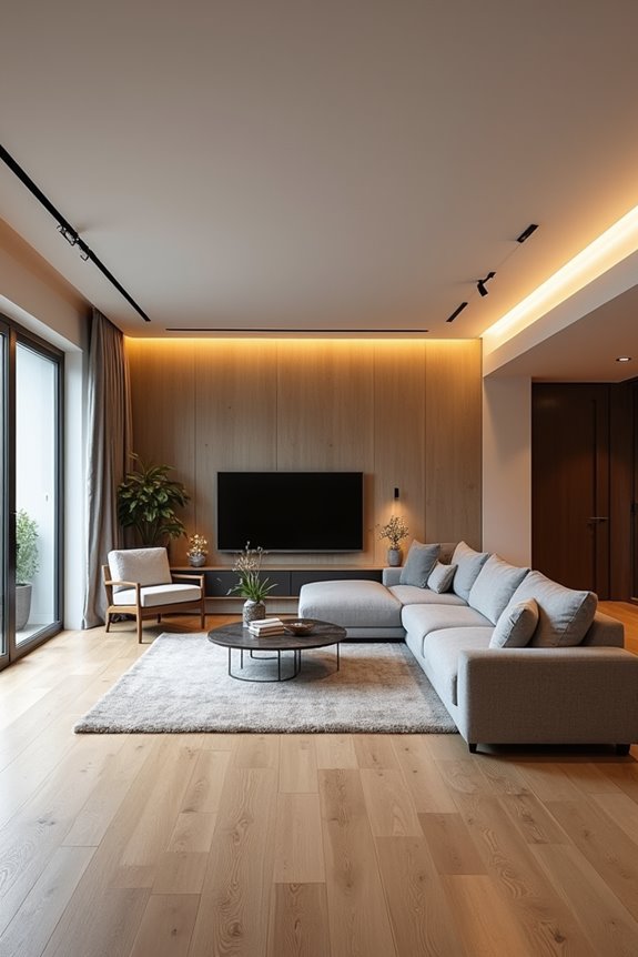 three zone living room layout