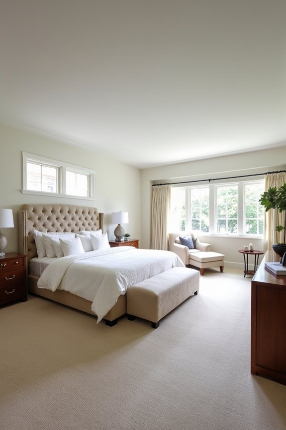 typical master bedroom sizes and clearances