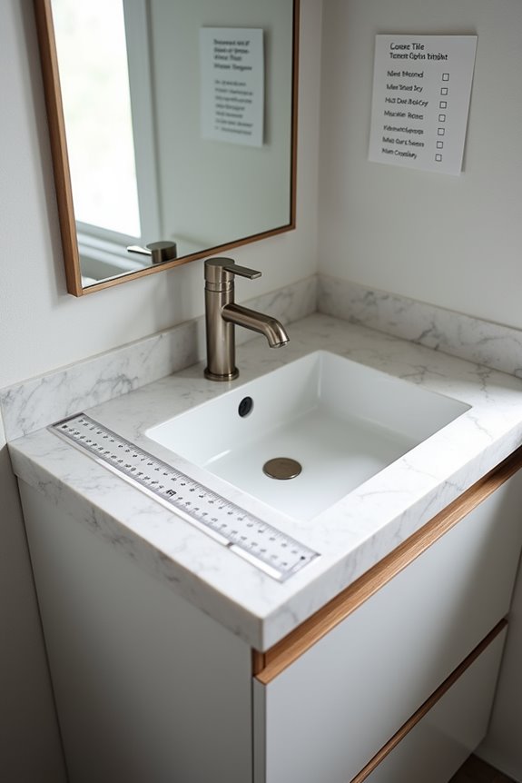 vanity height adjustment guidelines