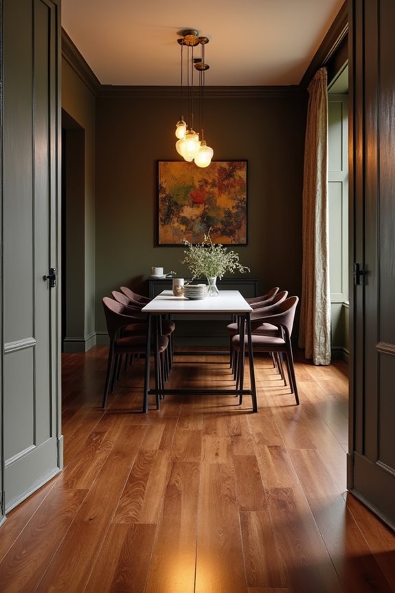 7 Dining Room Colors That Match Walnut Floors Perfectly 1 walnut undertones vary with lighting